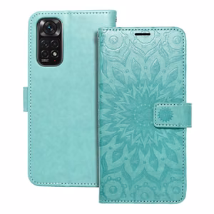 MEZZO grāmatas viedtālruņa apvalks XIAOMI Redmi Note 11 / 11S mandala zaļa