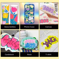 Akrila marķieru pildspalvas ARRTX, 12 krāsas