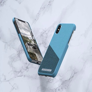 Nordic Elements Saeson Freja vāciņš ierīcei iPhone XS Max, tumši zilzaļš