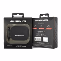 AMG AMAPRBK AIRPODS PRO MACIŅŠ MELNS/MELNS SILIKONA BIG LOGO