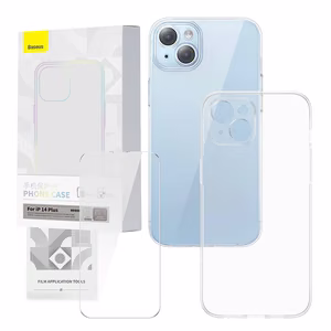 Набор прозрачный чехол и закалённое стекло Baseus Corning для iPhone 14 Plus