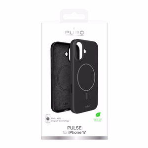 Puro Pulse iPhone 17 aizsargapvalks polikarbonāts - melns