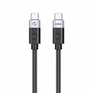 Orico 240W USB-C uz USB-C uzlādes kabelis, 1.5 m (melns)