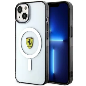 Ferrari FEHMP14MURKT iPhone 14 Plus 6.7" caurspīdīgs/caurspīdīgs cietais apvalks Outline Magnētiskais