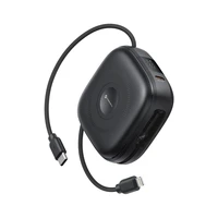 Portatīvais lādētājs saderīgs ar MagSafe Forcell F-Energy F10K5 PD3.1 QC3.0 3A 22,5W 10000 mAh saderīgs ar Apple Watch melna