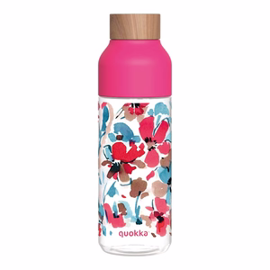 Quokka Ice Ecozen ūdens pudele, 720 ml, Sarkani ziedi