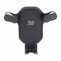 BLUE STAR gravitācijas automašīnas turētājs gaisa ventilācijai TRIANGULAR, melns