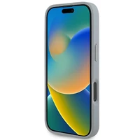 BMW M oglekļa trīskrāsu līnija Magnētiskais apvalks iPhone 16 Pro - pelēks