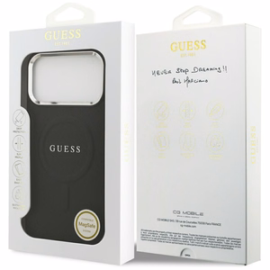 Guess Classic Logo MagSafe чехол iPhone 17 Pro Max черный