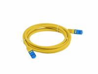 LANBERG PATCHCORD S/FTP CAT.6A 3M dzeltens LSZH