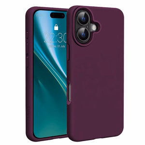 Etteri Silicone Mag maciņš iPhone 16 6,1 collu, tumšā ķiršu krāsā