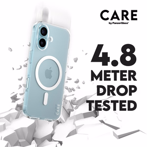 CARE by PanzerGlass Flagmanis viedtālruņa apvalks iPhone 16 6.1" balts/balts Magnētiskais 1337