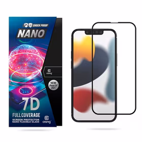 Crong 7D Nano elastīgs Glass - Unbreakable 9H hybrid glass the entire iPhone 13 mini screen
