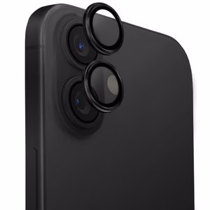 Uniq Optix Aluminum Camera Lens Protector iPhone 16 / 16 Plus with applicator - black