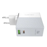 LDNIO A2620C sienas lādētājs USB, USB-C 65W + USB-C - USB-C kabelis