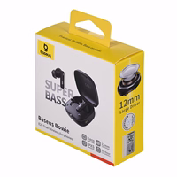 Baseus Bowie E20 Headset Wireless In-ear Calls/Music Bluetooth melns