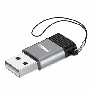 BWOO адаптер USB-C - USB серый OTG BZ-38