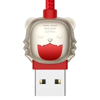 Baseus kabelis Tīģera gads 3 vienā - USB uz Type C, Lightning, Micro USB - 3,5A 1,2 metri (CASX010009) sarkans
