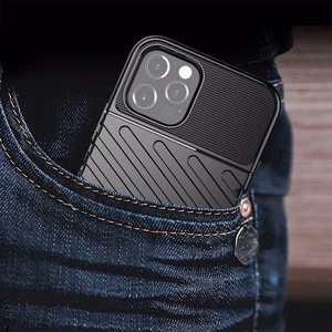 THUNDER viedtālruņa apvalks IPHONE 15 Pro melns
