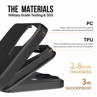 Perfectionists Trīsstūra mag koferis iPhone 16 Plus melns