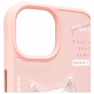 Nimmy Cool&Cute 2.0 kaķa apvalks iPhone 15 - rozā