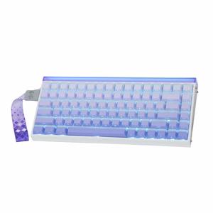 HERO84 HE White+Purple+Gradient+LIGHT JadeKing RGB AULA gasket tastatūra