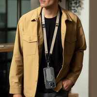 UNIQ Vista universal telefona siksniņa 2in1 gaiši bordo