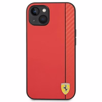 Viedtālruņa apvalks Ferrari FEHCP14MAXRE iPhone 14 Plus 6.7 sarkans ogļu šķiedras apvalks