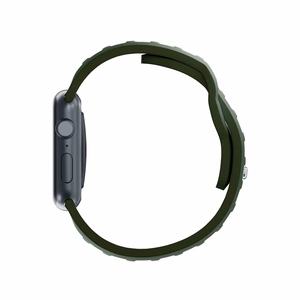 3mk silikona siksniņa Apple Watch, 42/44/45/46/49 mm, tumši zaļš, lielais izmērs