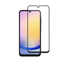 Aizsargstikls Blue Star - SAMSUNG A25 5G visu ekrānu (ar rāmi, mazā izmērā) - melns
