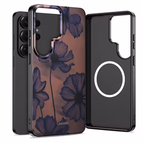 Tech-Protect Lamano MagSafe Maciņš for Samsung Galaxy S26 Ultra - brūns and violets