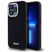 DKNY Vienkāršs logotips magnētiskais iPhone 15 Pro Max viedtālruņa apvalks - melns