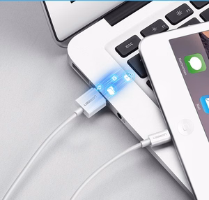 USB kabelis Ugreen US155 MFi USB to Lightning 2.4A 1.0m balts