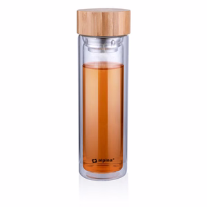 Alpina dubultsienu stikla termopudele, 450 ml