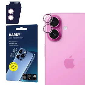 3mk HARDY Lens Protection Pro kameras stikls iPhone 17 viedtālrunim – violets