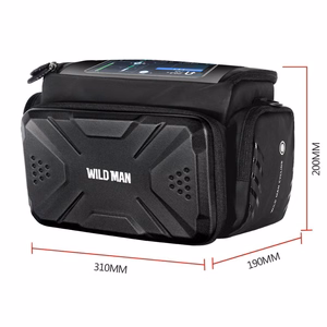 WILDMAN ceļojumu soma velosipēda stūrei ar rāvējslēdzēju GS6 4L (4"-7") melns