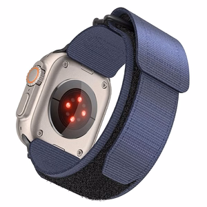FORCELL F-DESIGN FA05 neilona siksniņa APPLE pulkstenim 42 / 44 / 45 / 49 mm zilā krāsā
