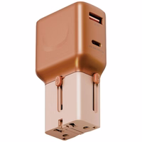 Tīkla lādētājs Energea TravelGo Adapter 35 USB-A/USB-C 35W oranžs