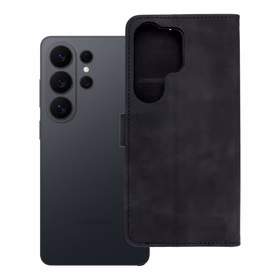 TENDER grāmatas veida viedtālruņa apvalks SAMSUNG S26 Ultra melns