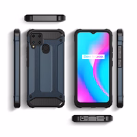 Hybrid Armor viedtālruņa apvalks Realme 10 5G / Realme 9i 5G bruņu hibrīda apvalks melns