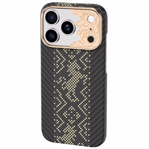 Melns Benks Magnetic Armor Air Knight kevlara vāciņš ar metāla rāmi (C.K.FL.AP.GD.X073), paredzēts iPhone 18 Pro Max / iPhone 17 Pro Max
