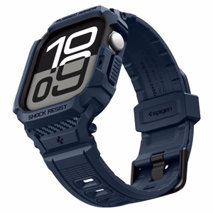 SPIGEN RUGGED ARMOR “PRO” V2 APPLE WATCH 10 / 11 (42 MM) tumši zils