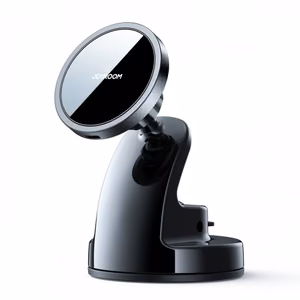 Automašīnas turētājs Joyroom JR-ZS240 melns (bezvadu uzlāde 15W) (magnētisks / līmēšanas paliktnis)