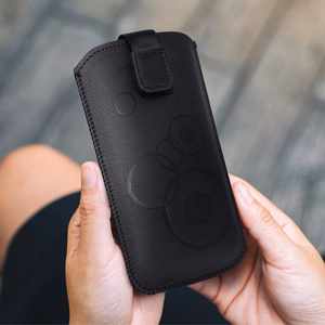 Deko universāls apvalks - Samsung Galaxy S6/S7/A5 2016/A5 2017/J5 2017/Huawei P8 2017/P10 Lite melns
