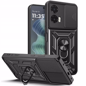 Tech-Protect CamShield Pro viedtālruņa apvalks Motorola Moto G35 5G - melns