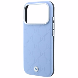 BMW maciņš IPHONE 18 Pro/17 Pro saderīgs ar MagSafe (Sign Deboss Quilted W/ Metal Logo) (krāsa: zila)