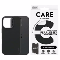 CARE by PanzerGlass modes viedtālruņa apvalks iPhone 16 Pro 6.3" melns Magnētiskais 1378