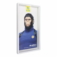 5D Mr. Monkey stikls - Samsung Galaxy A35 / A55 / S25 FE melns (Strong Lite)