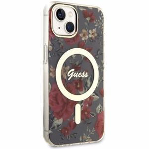 Guess Flower Viedtālruņa apvalks zaļš Magnētiskais