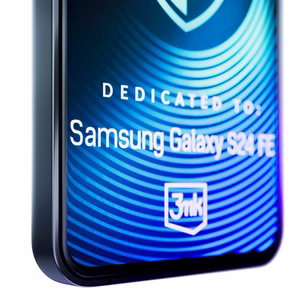 Aizsargstikls 3mk HardGlass Max Lite melns Samsung Galaxy S24 FE